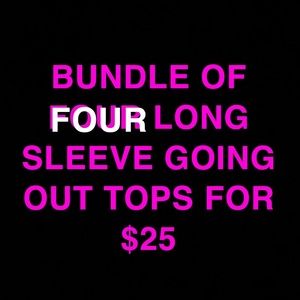 Bundle of 4 Long sleeve going out tops #forever21
